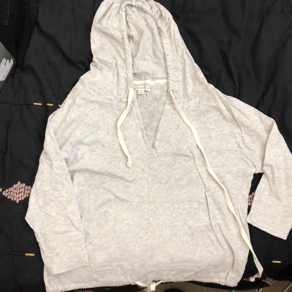 American eagle gray thin hoodie